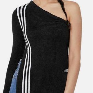 Adidas one shoulder sweater